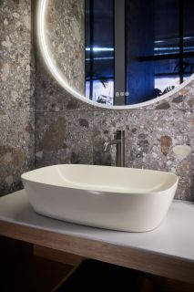 Смеситель для раковины Gessi Flessa 54006.239 брашированная сталь